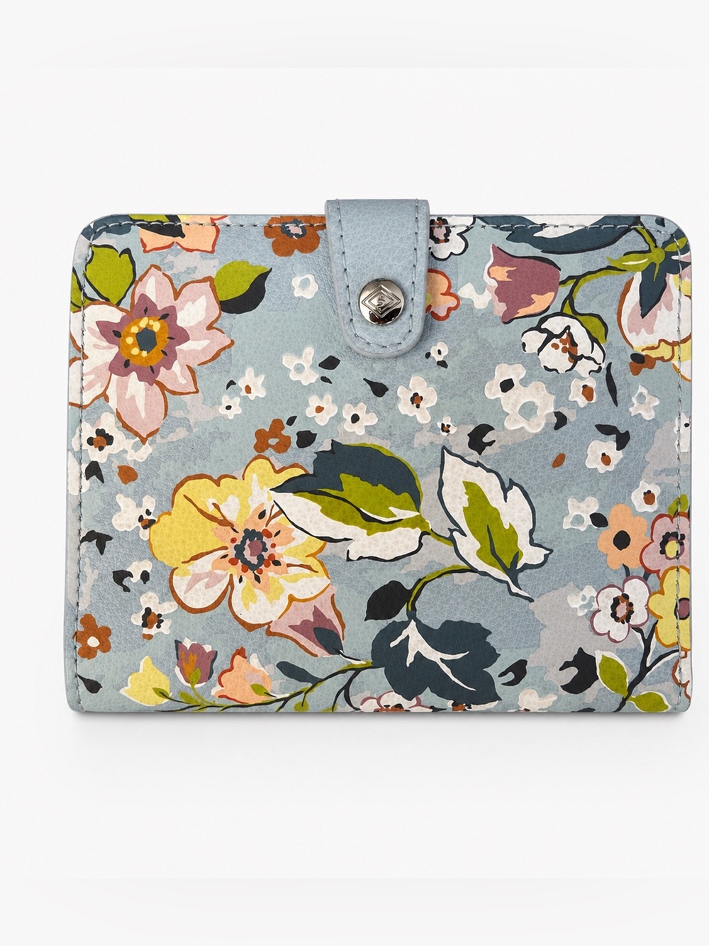 Vera Bradley Light Blue Floral Snap Wallet Organizer